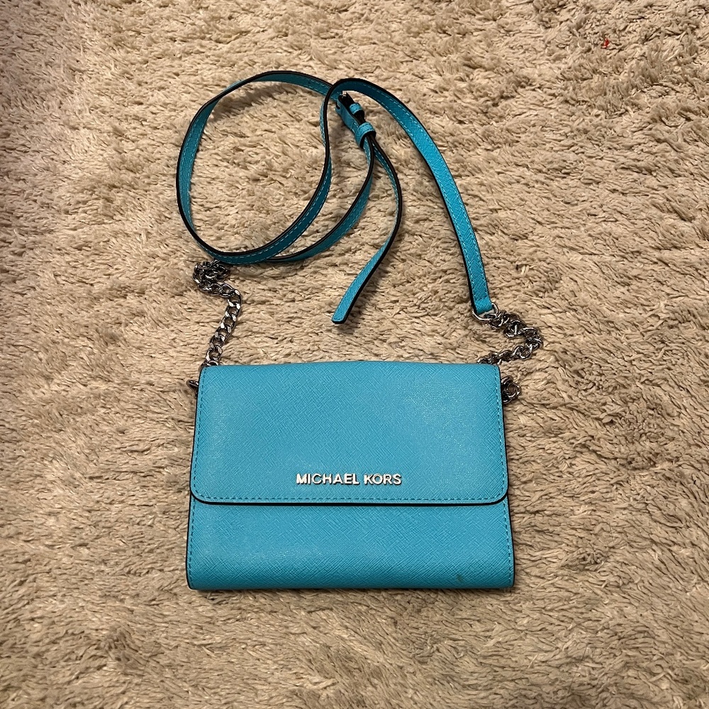 Michael Kors Light Blue Small Shoulder Bag